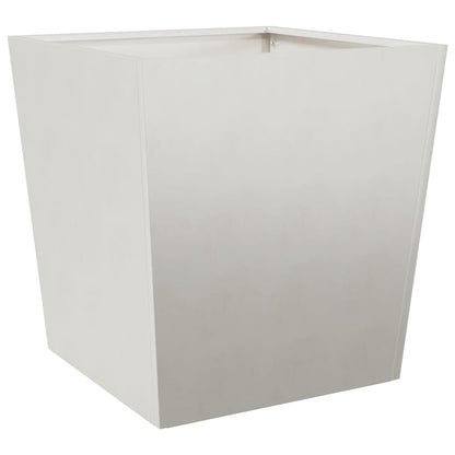 Vaso/floreira de jardim 2 pcs 50x50x50 cm aço inoxidável
