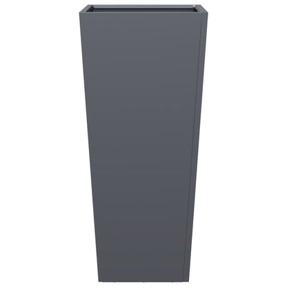 Vaso/floreira de jardim 35x35x75 cm aço antracite