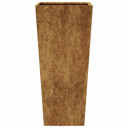 Plantador de Jardim 35x35x75 cm aço resistente às intempéries