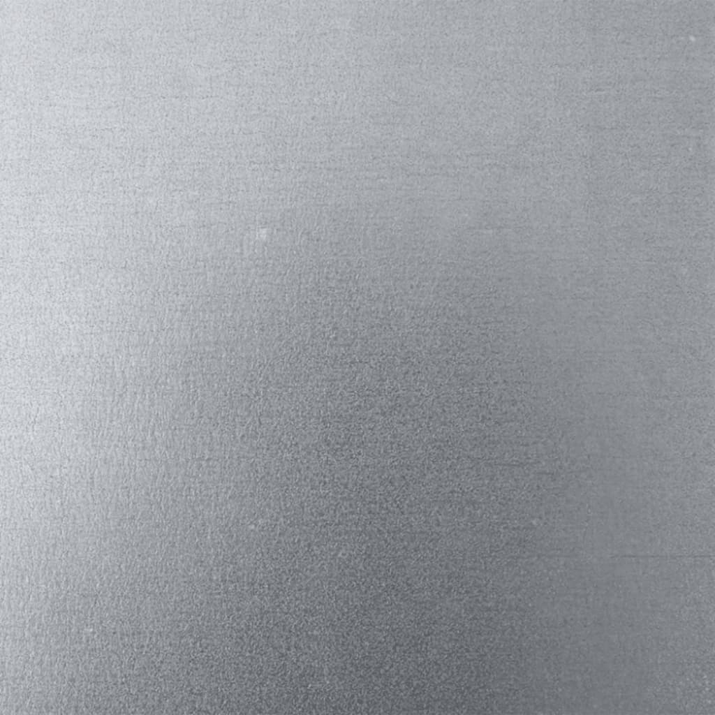 Vaso/floreira de jardim 45x45x75 cm aço galvanizado