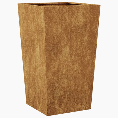 Garden Planters 2 pcs 45x45x75 cm aço resistente às intempéries