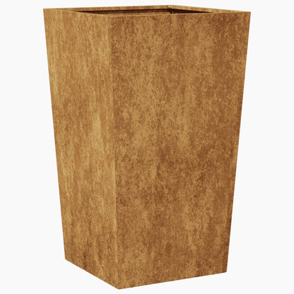 Garden Planters 2 pcs 45x45x75 cm aço resistente às intempéries