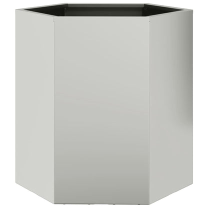 Vasos floreiras jardim hexagonal 46x40x45cm resistência ao aço