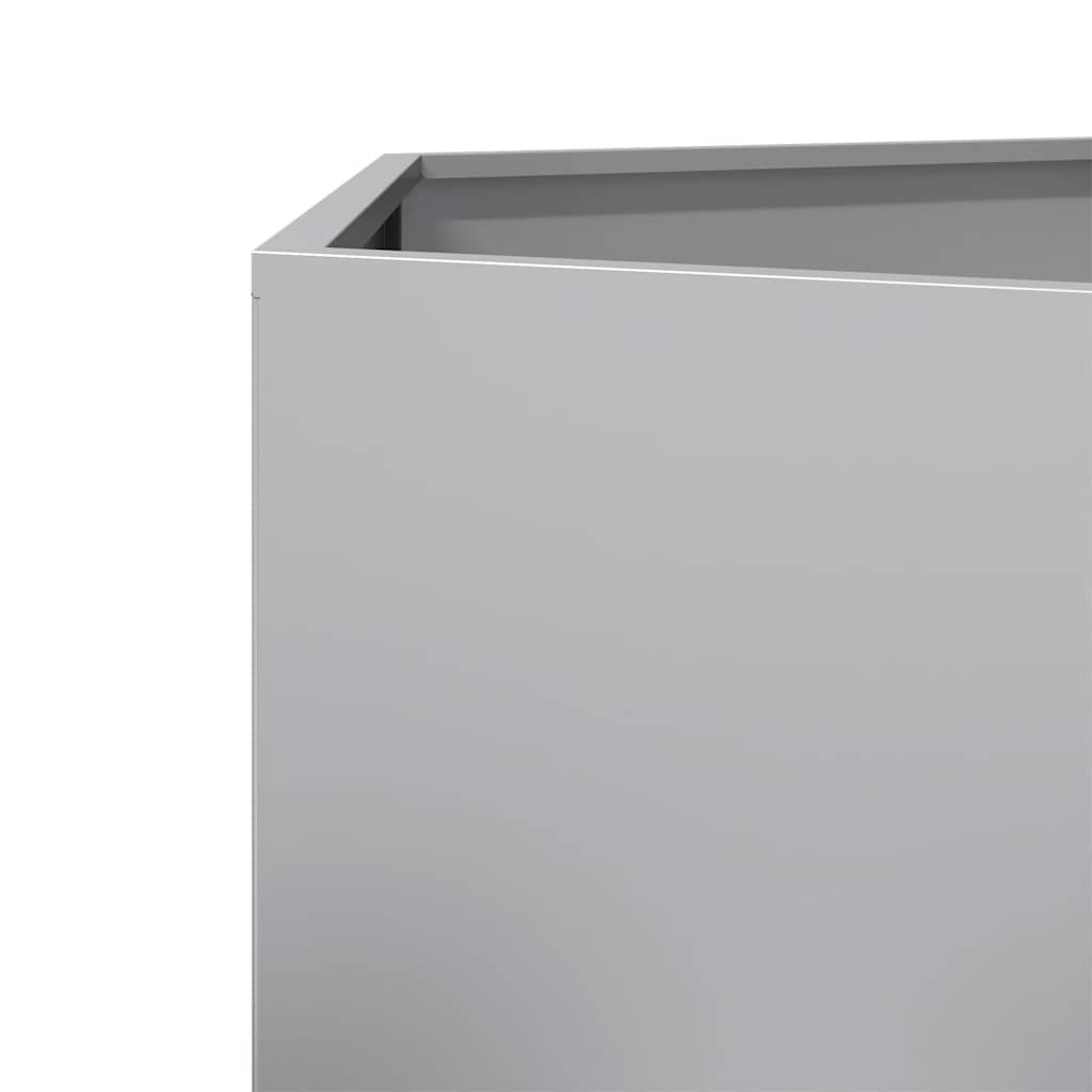 Vaso/floreira de jardim hexagonal 69x60x45 cm aço galvanizado