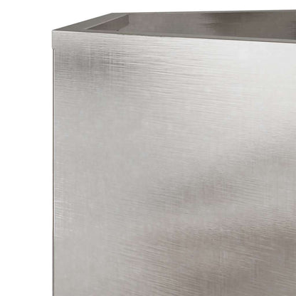 Vaso/floreira de jardim hexagonal 104x90x45 cm aço inoxidável