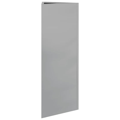 Vaso/floreira de jardim triangular 30x26x75 cm aço galvanizado