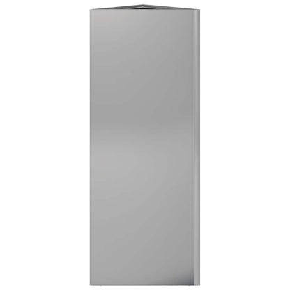 Vaso/floreira de jardim triangular 30x26x75 cm aço galvanizado