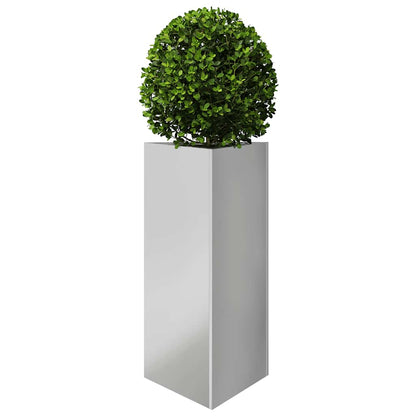 Vaso/floreira de jardim triangular 40x40x75 cm aço galvanizado