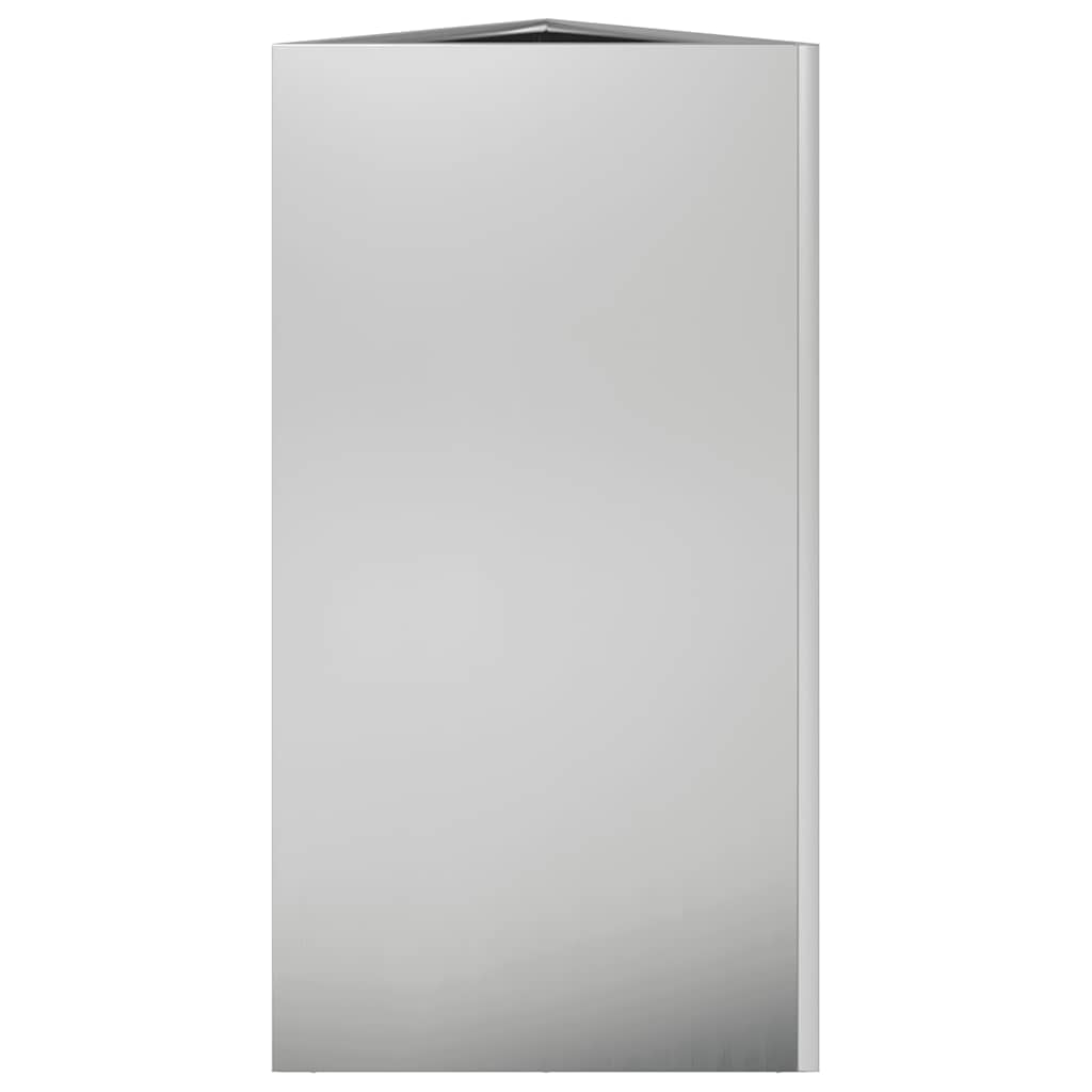 Vaso/floreira de jardim triangular 40x40x75 cm aço galvanizado