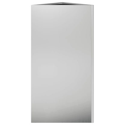 Vaso/floreira de jardim triangular 40x40x75 cm aço galvanizado