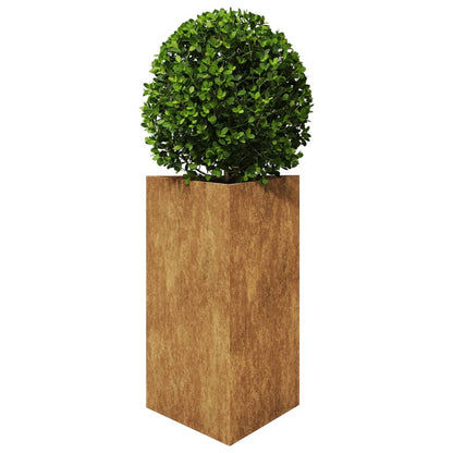 Garden Planters 2 pcs Triangular aço resistente às intempéries