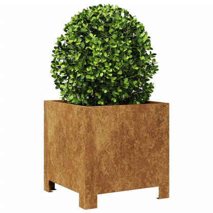 Garden Planters 2 pcs 30x30x30 cm aço resistente às intempéries