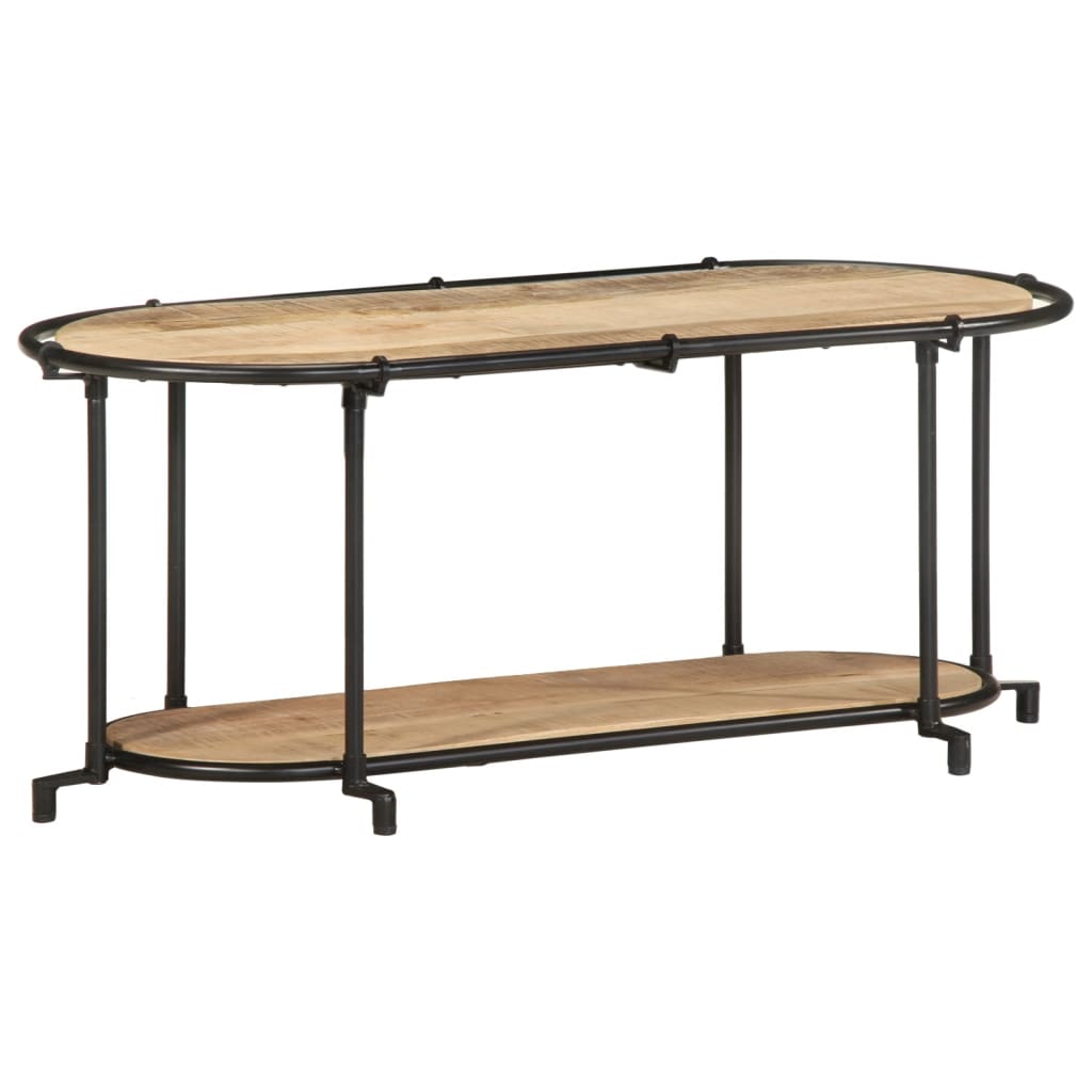 Móvel TV 100x42x40 cm madeira de mangueira áspera maciça