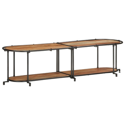 Móvel de TV de madeira de acácia maciça 160x42x40 cm