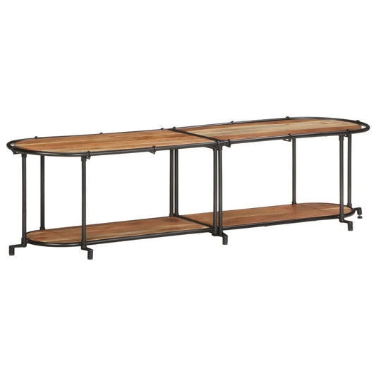 Móvel de TV de madeira de acácia maciça 160x42x40 cm