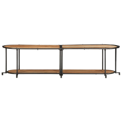 Móvel de TV de madeira de acácia maciça 160x42x40 cm