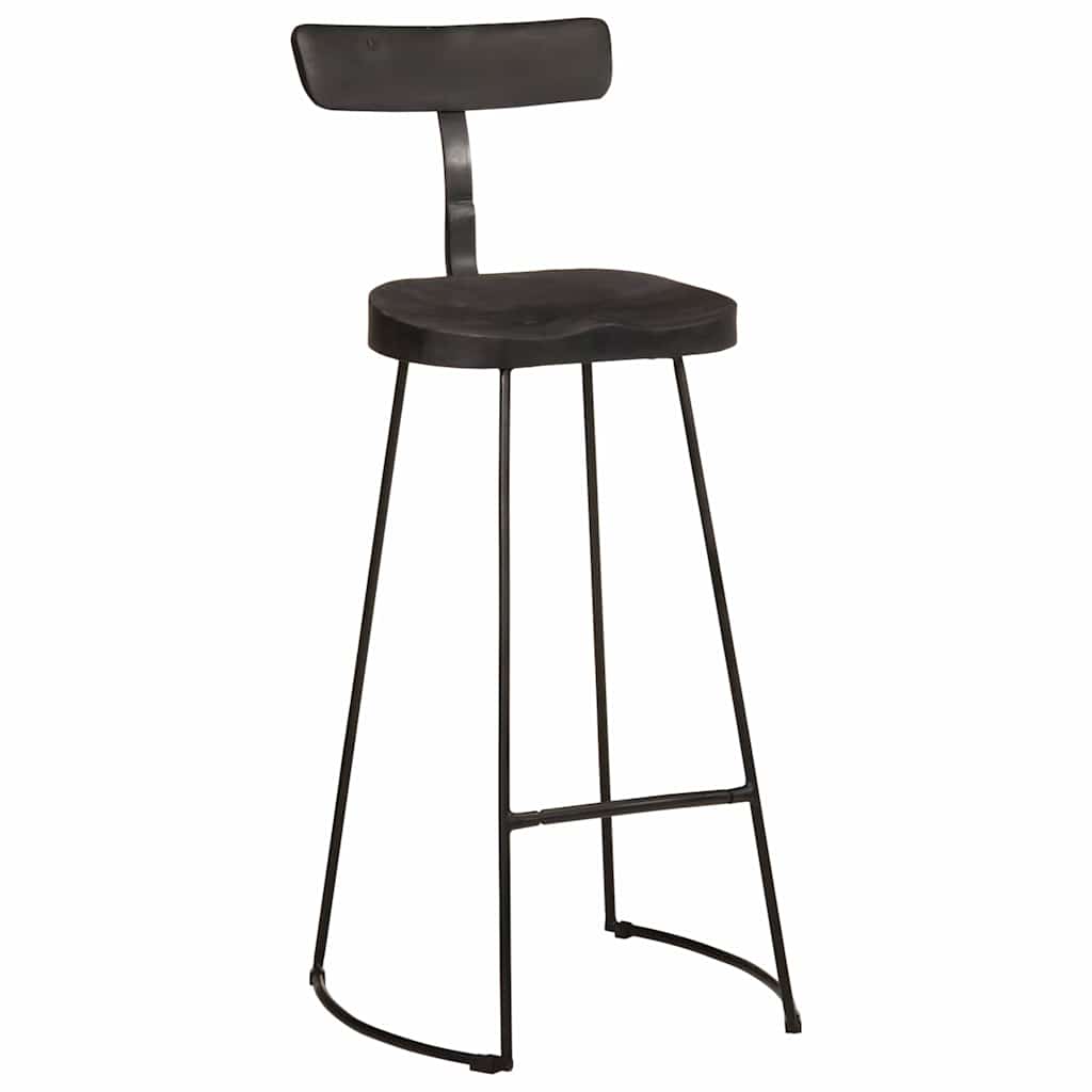 Bancos de bar 2 pcs 49x43x103 cm madeira de mangueira maciça