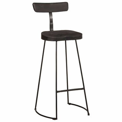 Bancos de bar 2 pcs 49x43x103 cm madeira de mangueira maciça