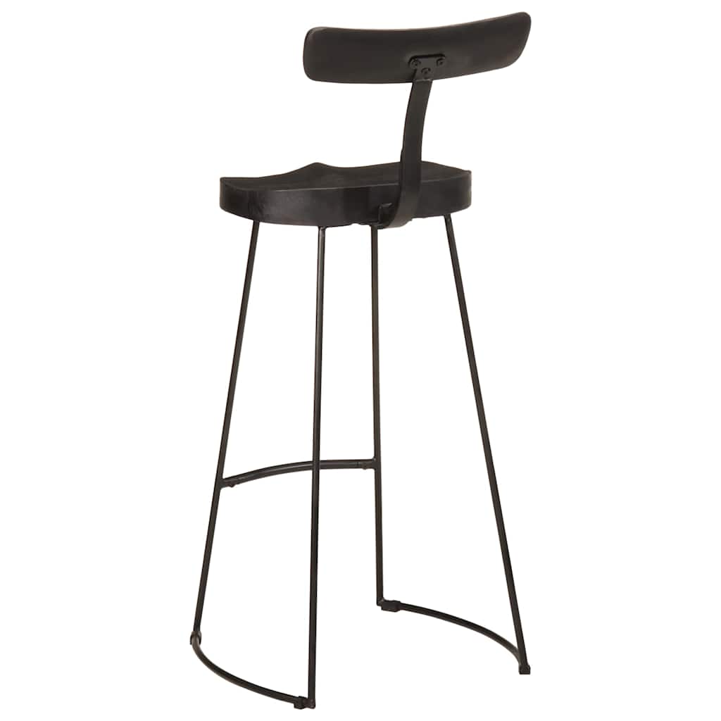 Bancos de bar 2 pcs 49x43x103 cm madeira de mangueira maciça