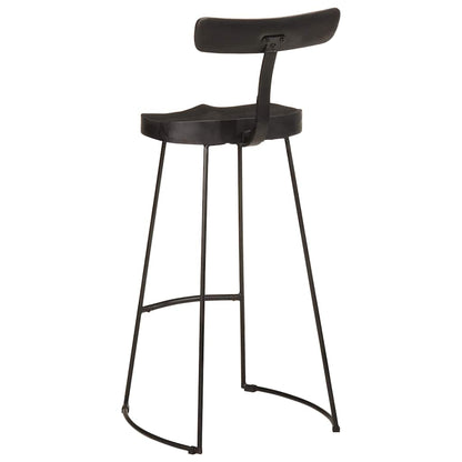 Bancos de bar 2 pcs 49x43x103 cm madeira de mangueira maciça