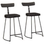 Bancos de bar 2 pcs 49x43x88 cm madeira de mangueira maciça