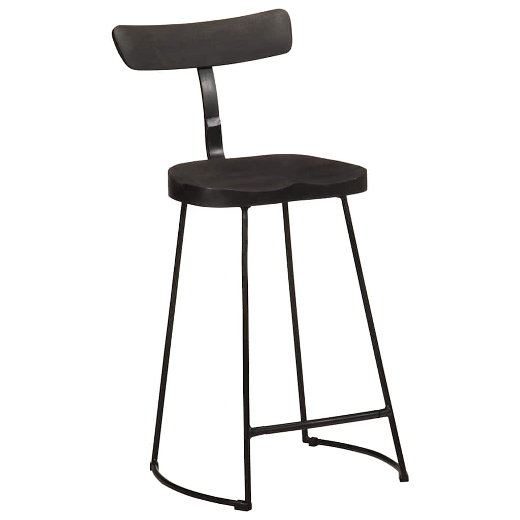 Bancos de bar 2 pcs 49x43x88 cm madeira de mangueira maciça