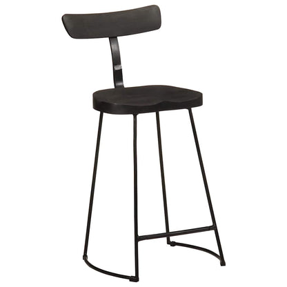 Bancos de bar 2 pcs 49x43x88 cm madeira de mangueira maciça
