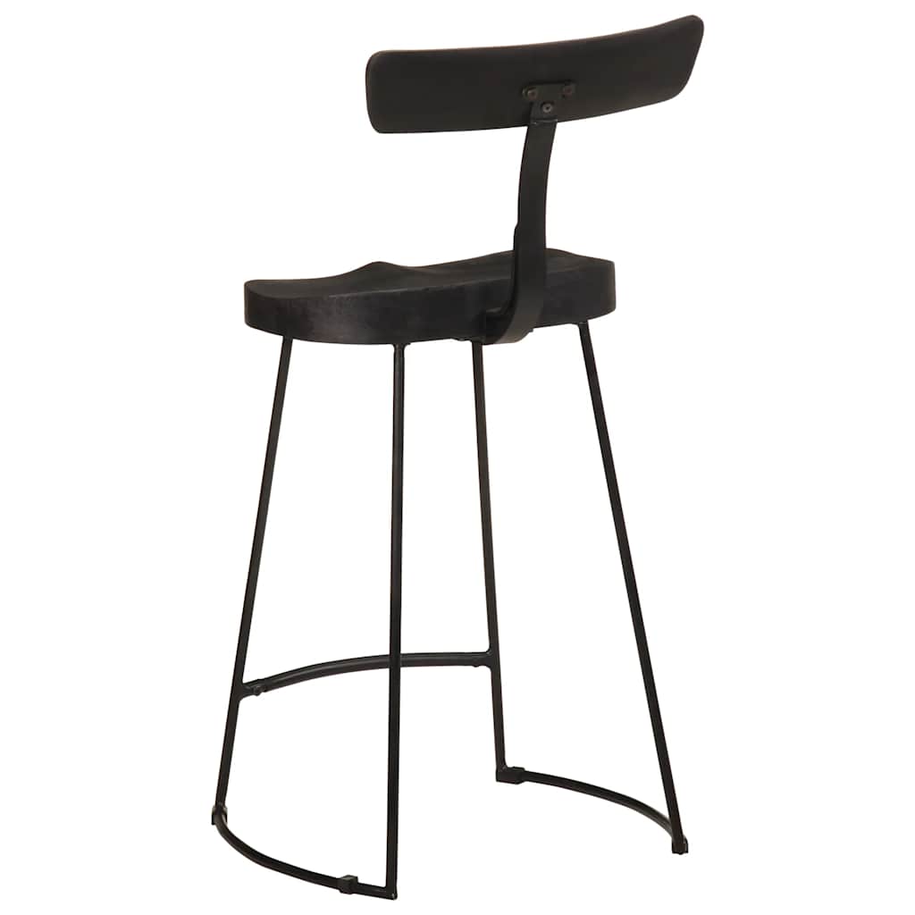 Bancos de bar 2 pcs 49x43x88 cm madeira de mangueira maciça
