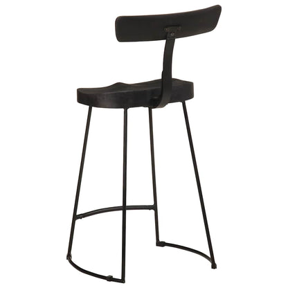 Bancos de bar 2 pcs 49x43x88 cm madeira de mangueira maciça