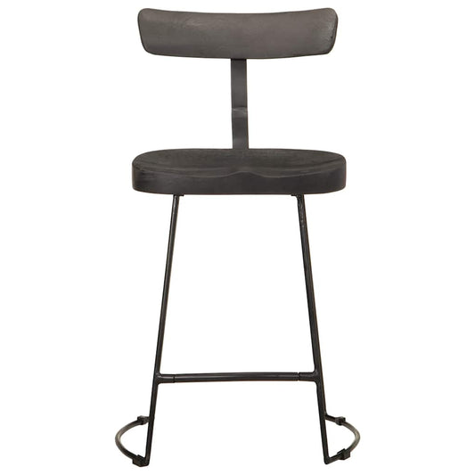Bancos de bar 2 pcs 49x43x79 cm madeira de mangueira maciça