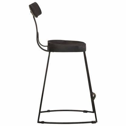 Bancos de bar 2 pcs 49x43x79 cm madeira de mangueira maciça