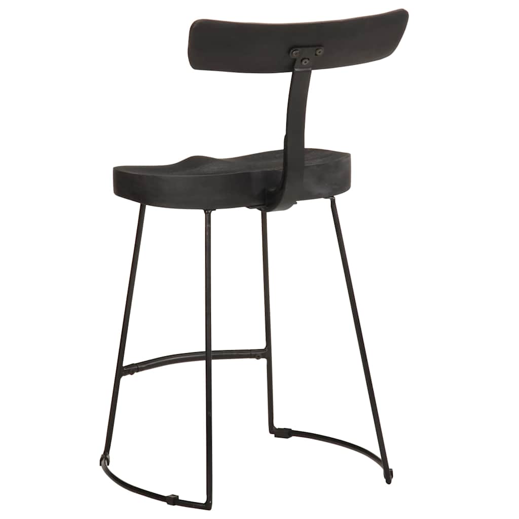 Bancos de bar 2 pcs 49x43x79 cm madeira de mangueira maciça