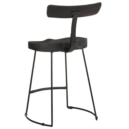 Bancos de bar 2 pcs 49x43x79 cm madeira de mangueira maciça