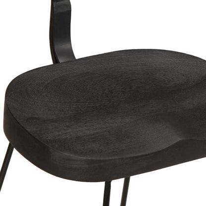 Bancos de bar 2 pcs 49x43x79 cm madeira de mangueira maciça