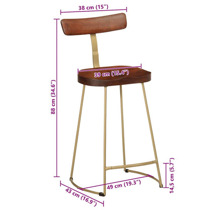 Bancos de bar 2 pcs 49x43x88 cm madeira de mangueira maciça