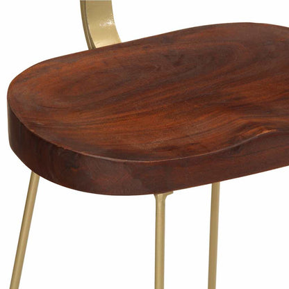 Bancos de bar 2 pcs 49x43x79 cm madeira de mangueira maciça