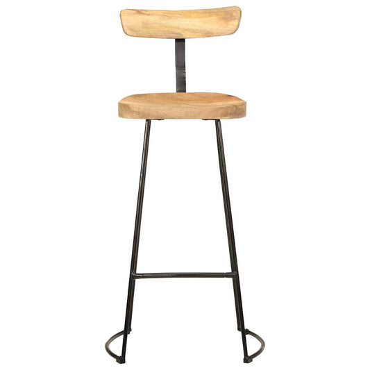 Bancos de bar 2 pcs 49x43x103 cm madeira de mangueira maciça