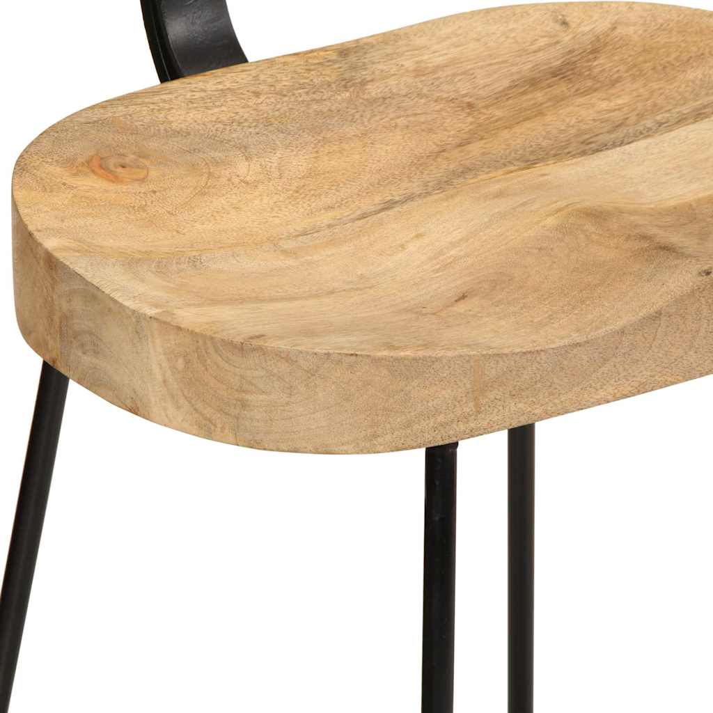 Bancos de bar 2 pcs 49x43x88 cm madeira de mangueira maciça