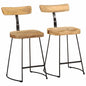 Bancos de bar 2 pcs 49x43x79 cm madeira de mangueira maciça