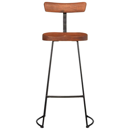 Bancos de bar 2 pcs 49x43x103 cm madeira de mangueira maciça