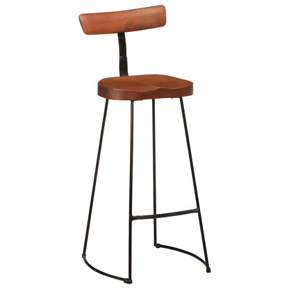Bancos de bar 2 pcs 49x43x103 cm madeira de mangueira maciça