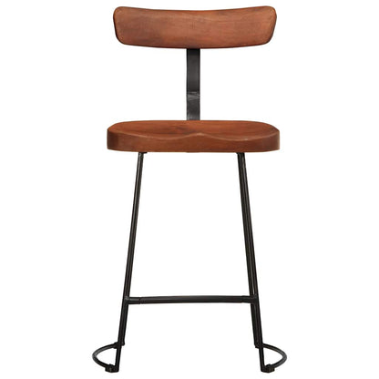 Bancos de bar 2 pcs 49x43x79 cm madeira de mangueira maciça