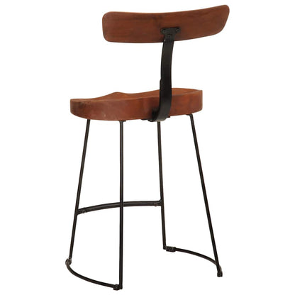 Bancos de bar 2 pcs 49x43x79 cm madeira de mangueira maciça