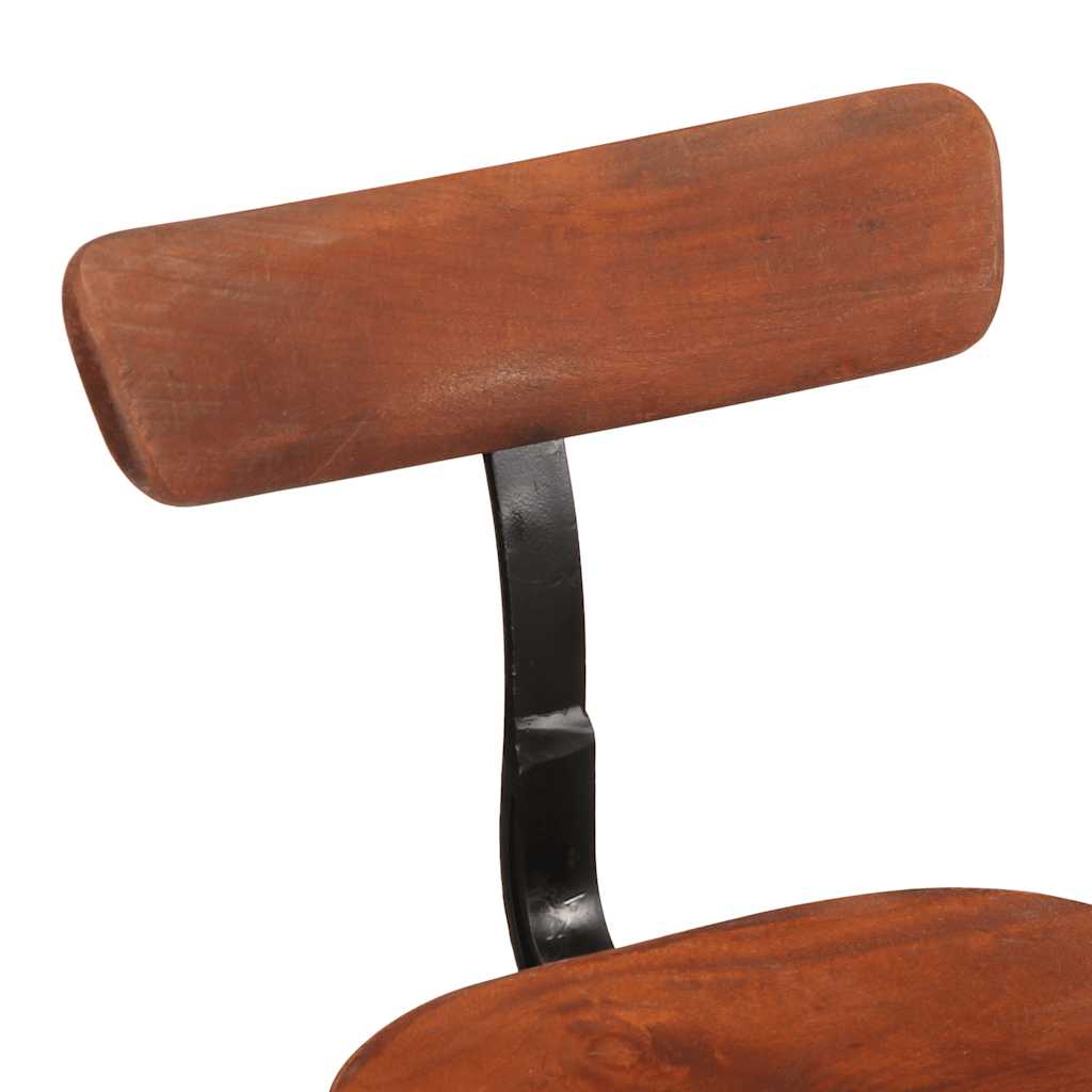 Bancos de bar 2 pcs 49x43x79 cm madeira de mangueira maciça