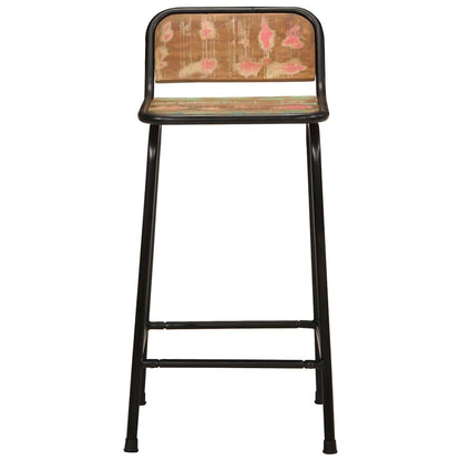 Bancos de bar 4 pcs 46x35,5x80 cm Madeira Maciça Recuperada
