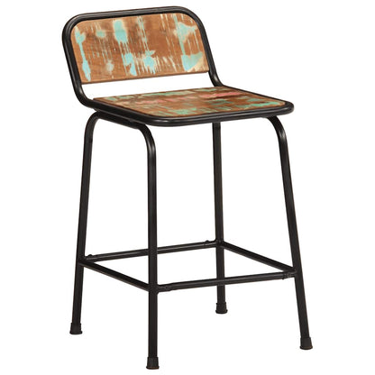 Bancos de bar 2 pcs 46x35,5x70 cm Madeira Maciça Recuperada