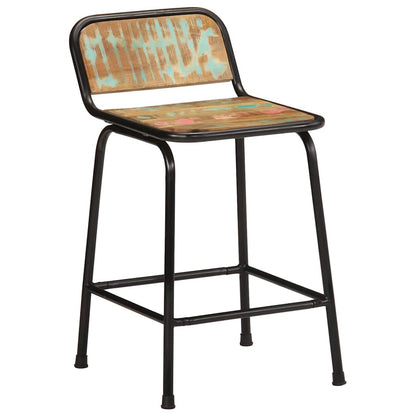 Bancos de bar 2 pcs 46x35,5x70 cm Madeira Maciça Recuperada
