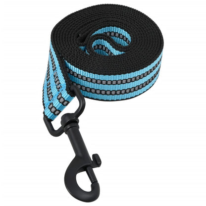 Peitoral para cães com trela e coleira ajustável M azul