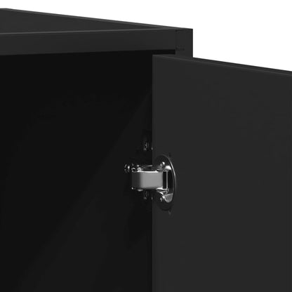 Aparador 92x35x76 cm derivados de madeira preto