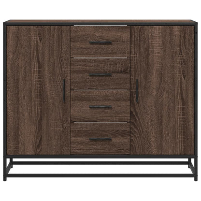 Aparador 92x35x76 cm derivados de madeira carvalho castanho